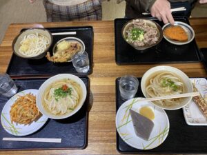 家族で食べたおうどん